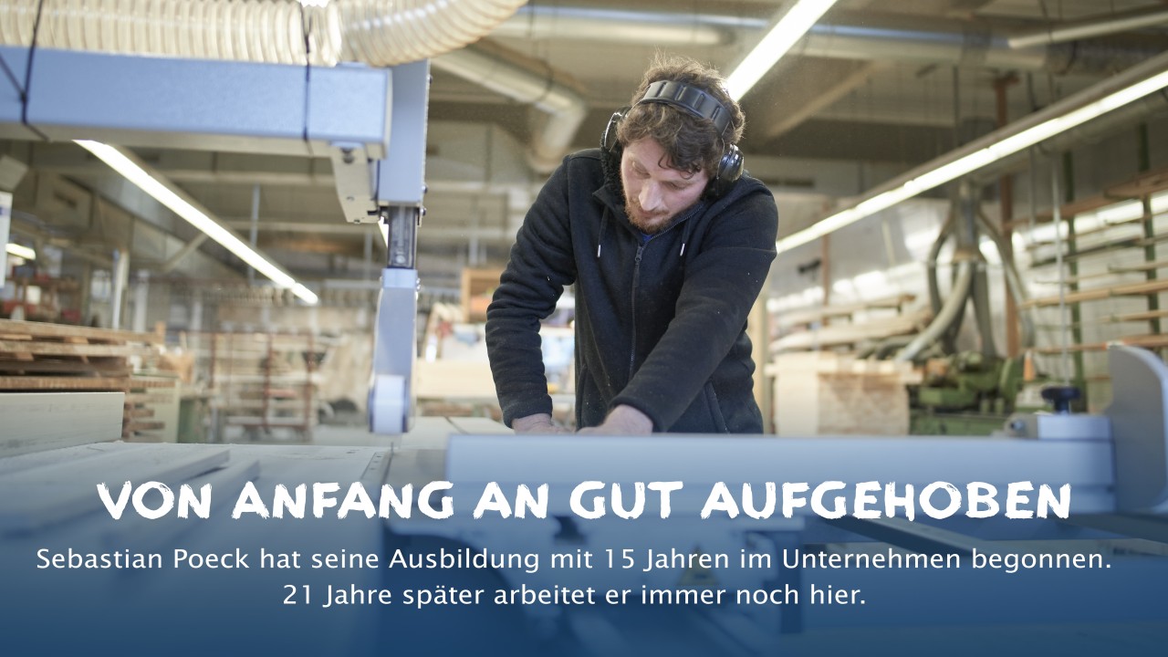 Veröffentlichte Carousel-Seite von IKK classic zur beruflichen Entwicklung im Handwerk